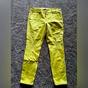 Cabi size 14 curvy bright yellow denim